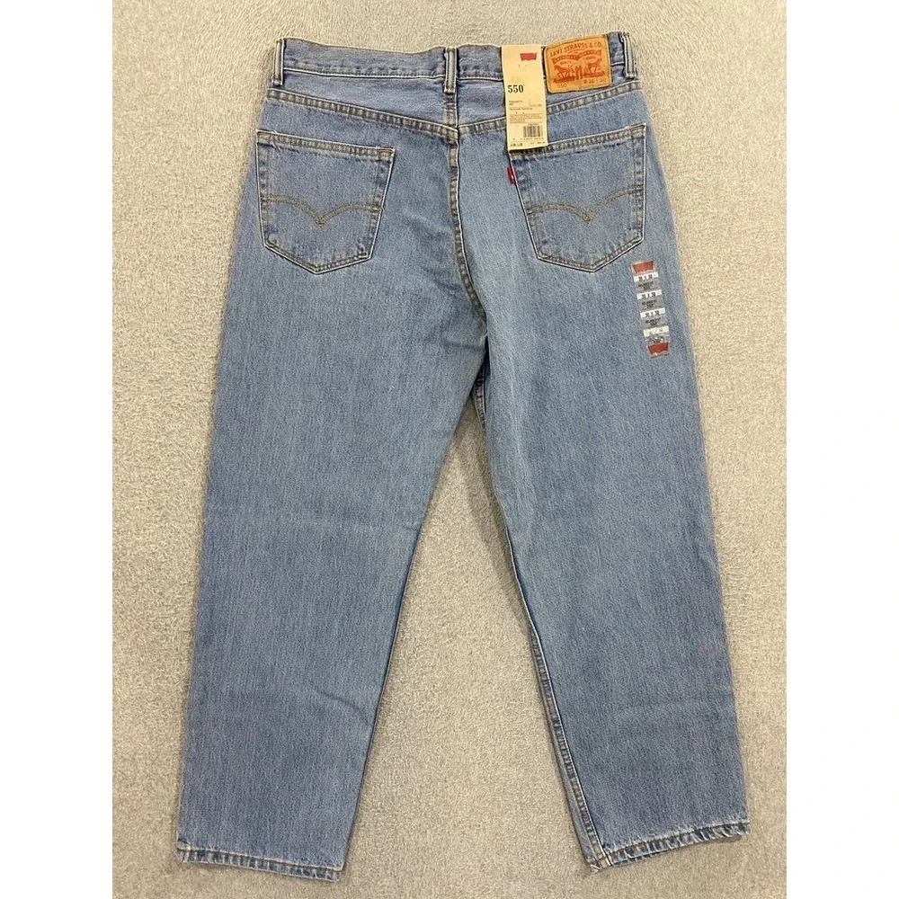 Levi's 550 Relaxed Tappered‎ Fit Jeans Mens 36X30 Blue Denim Classic 100% Cotton